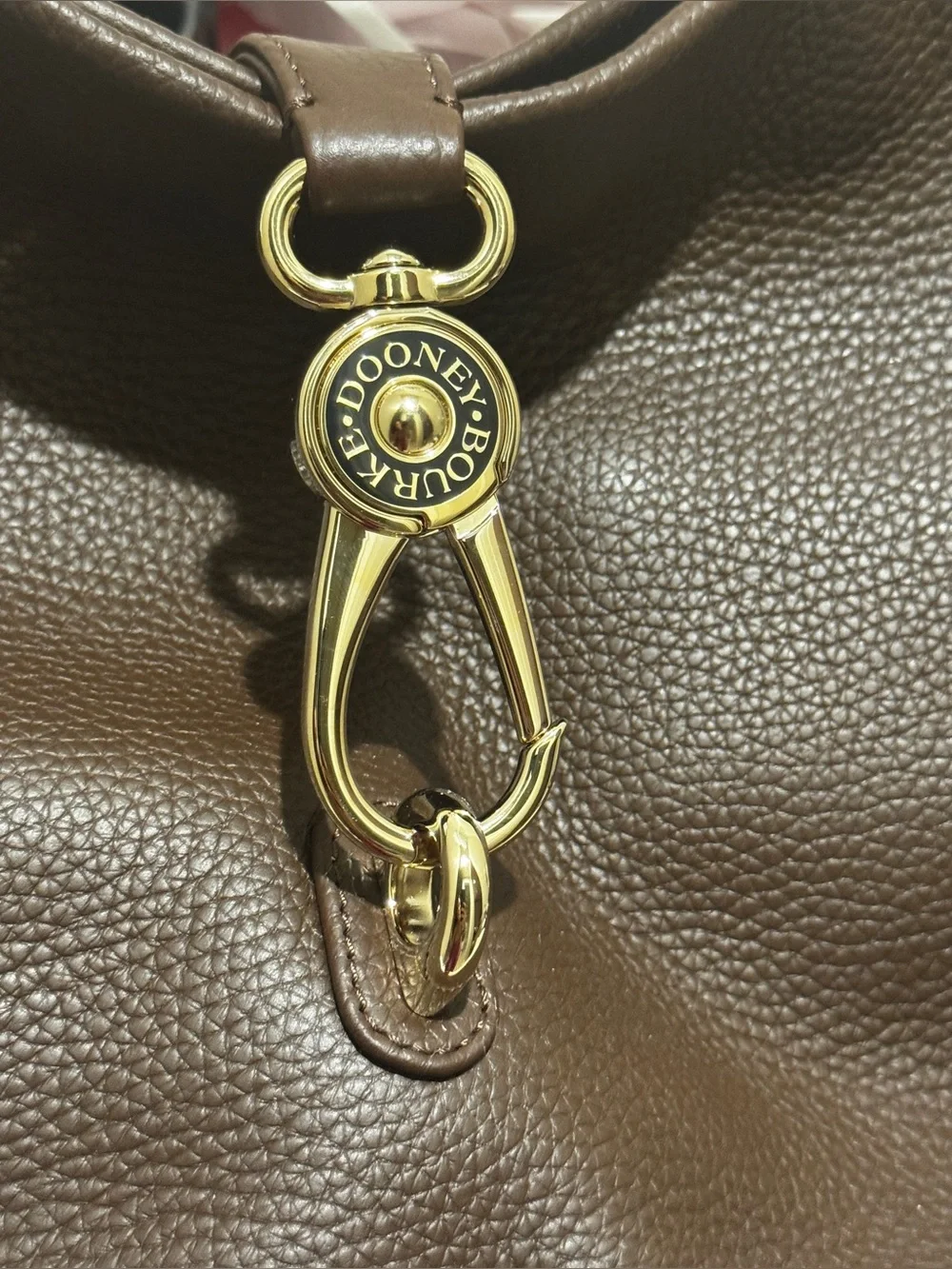 Dooney & Bourke Lucca Leather Logo Lock Hobo